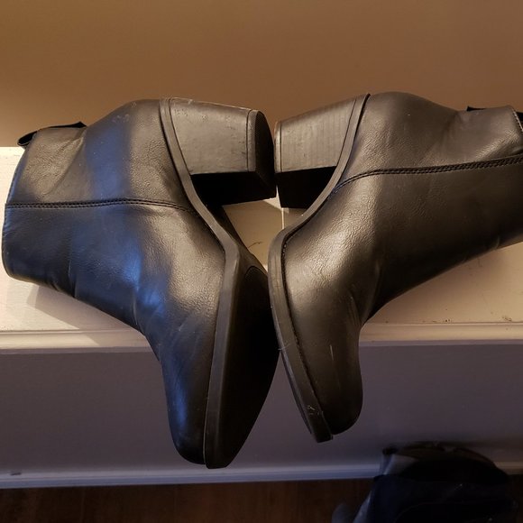 New, RAMPAGE Vida Black Ankle Boots Shoes 10 M - Picture 4 of 6